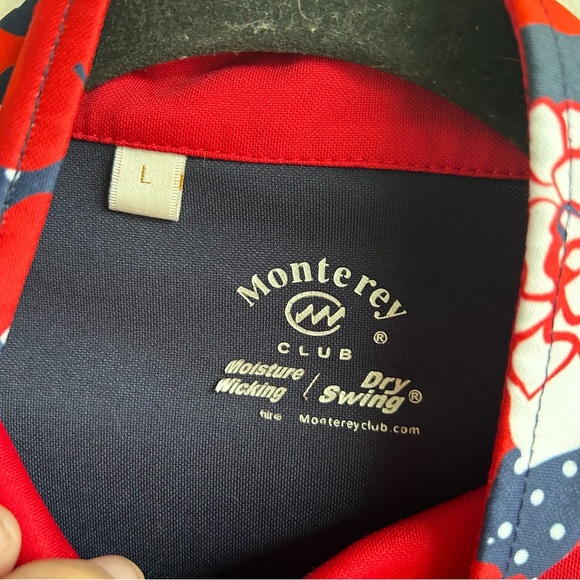 Monterey Club Patriotic Polo, Women's Large, Dry Swing, Quarter Zip, Golf - Picture 5 of 8